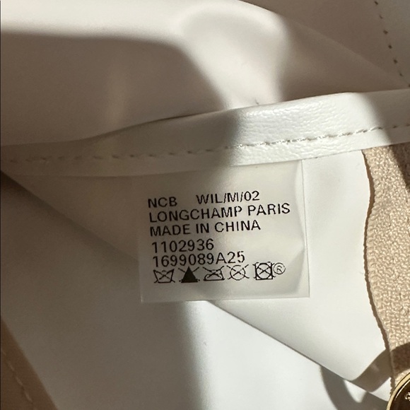 NEW! Longchamp Le Pliage Original Cream and Brown Backpack - Picture 2 of 5